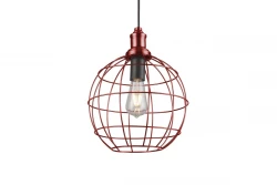 Decor Viela starinsko zlata žičnata kovinska viseča svetilka, kroglaste oblike, premer 29 cm 7016