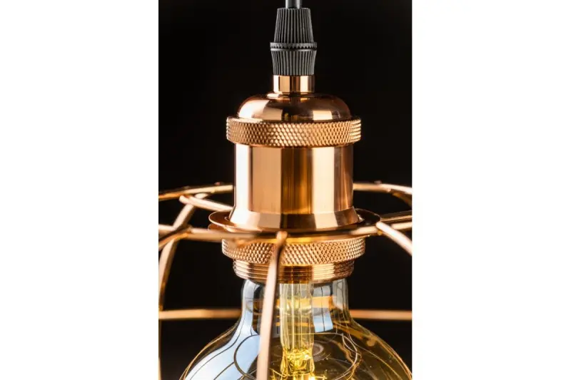 Decor Viela žičnata viseča svetilka, kroglaste oblike, baker, premer 27,5 cm 7047