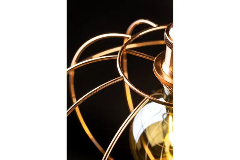 Decor Viela žičnata viseča svetilka, kroglaste oblike, baker, premer 27,5 cm 7047