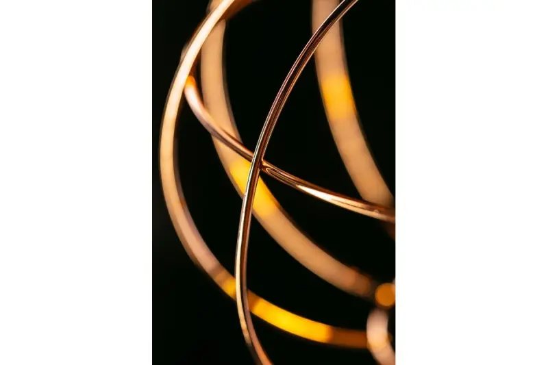 Decor Viela žičnata viseča svetilka, kroglaste oblike, baker, premer 27,5 cm 7047