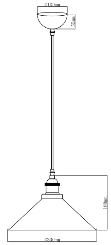 Decor Mani črno-zlata kovinska viseča svetilka premer 30 cm 4076