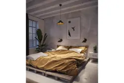 Decor Mani črna zlata kovinska stenska svetilka premer 22 cm 4052