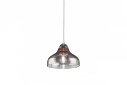 Decor Marite klasična viseča svetilka črno obarvano steklo premer 26 cm 7061