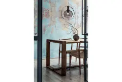 Decor Xalis viseča svetilka s črno žično senčnico in kovinskim robom, premer 19,5 cm 7214