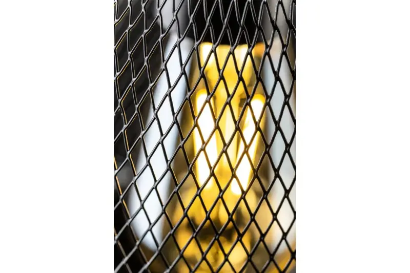 Decor Xalis viseča svetilka črna žična senčnica s kovinskim robom premer 18,5 cm 7320