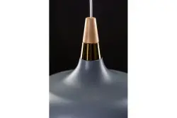 Decor Skandi moderna siva viseča svetilka s premerom 35 cm 7368