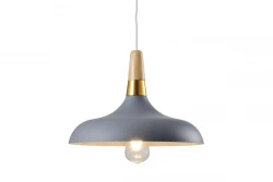 Decor Skandi moderna siva viseča svetilka s premerom 35 cm 7368