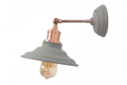 Decor Loret nastavljiva siva stenska svetilka 20 cm premer 7826