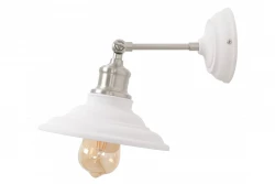 Decor Loret nastavljiva bela stenska svetilka, premer 20 cm, 7871