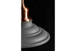Decor Loret brezčasna siva viseča svetilka s premerom 20,5 cm 8854