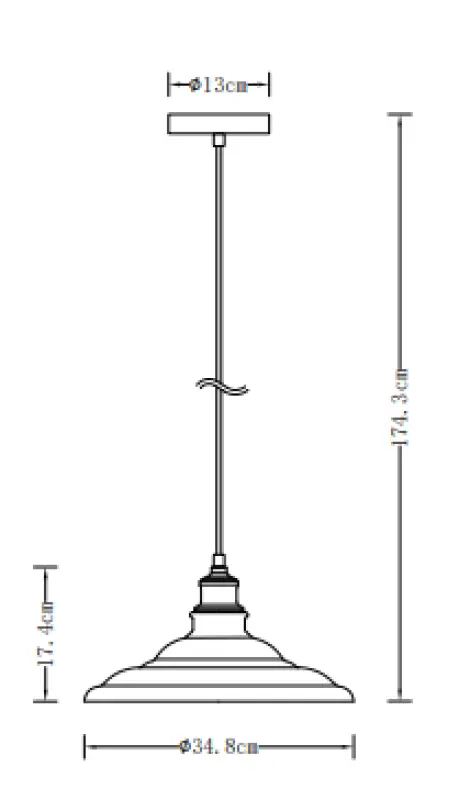 Decor Loret brezčasna siva viseča svetilka premera 34,8 cm 9790