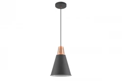 Decor Gianni stilska črna bakrena viseča svetilka 22 cm premer 9974