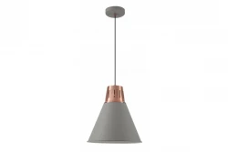 Decor Gianni stijlvol siva bakrena viseča svetilka 32 cm premer 8167