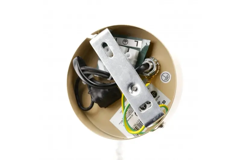 Decor Etore beige stenska svetilka s kovinsko roko, premer 11 cm, 1907