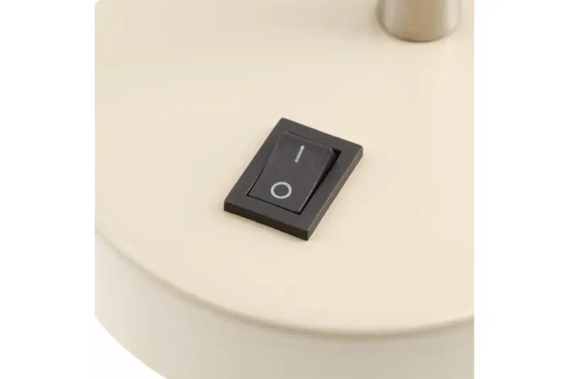 Decor Etore beige stenska svetilka s kovinsko roko, premer 11 cm, 1907