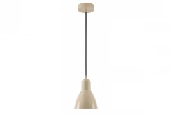 Decor Etore beige viseča svetilka s črnim kablom 2089