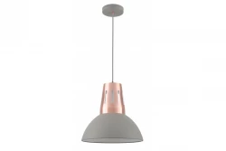 Decor Artemia siva viseča svetilka z industrijskim zaključkom, premer 34,5 cm, 2447