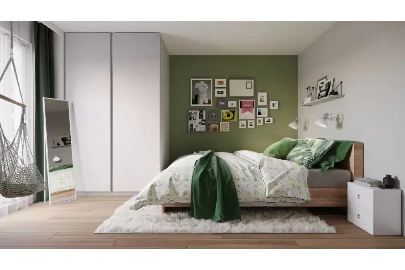 Decor Artemia elegantna bela stenska svetilka s kovinsko roko, premer 16,5 cm, 2218