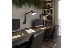 Decor Artemia črna stenska svetilka z kovinskim krakom in belo notranjostjo, premer 16,5 cm, 2270