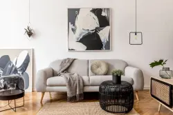 Decor Lija črna enotočkovna kvadratna viseča svetilka 2614