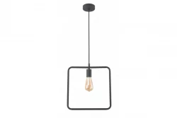 Decor Lija črna enotočkovna kvadratna viseča svetilka 2614
