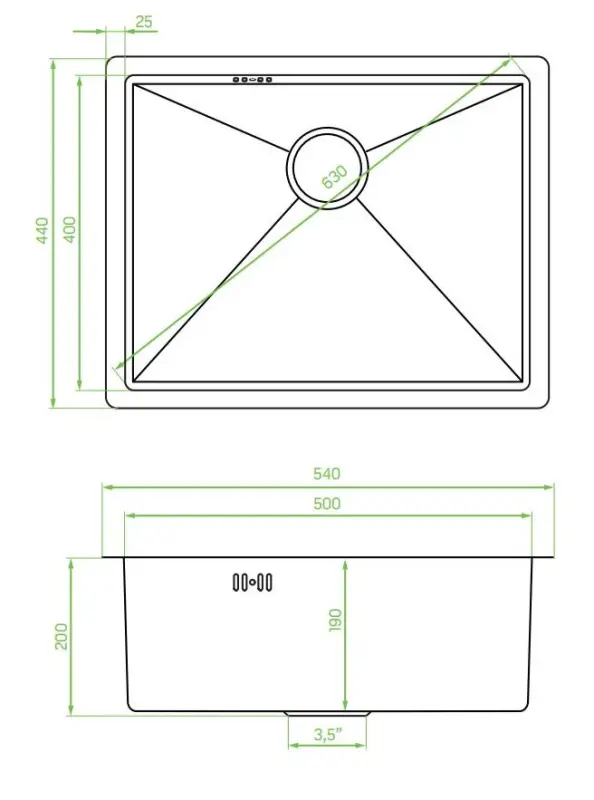 Aquadesign Sinks zlata nerjaveča jeklena pomivalna korita zlata barva PVD zlato 50x40 podgradnja in nadgradnja 1208957698