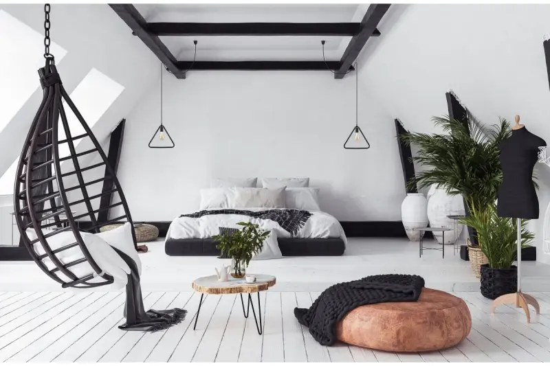 Decor Gija črna enotočkovna trikotna viseča svetilka 2621