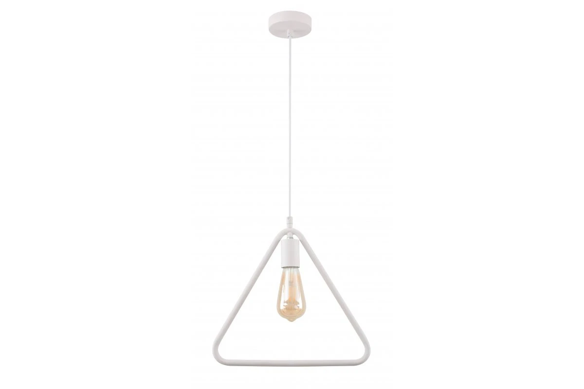 Decor Gija bela enopična trikotna viseča svetilka 2812