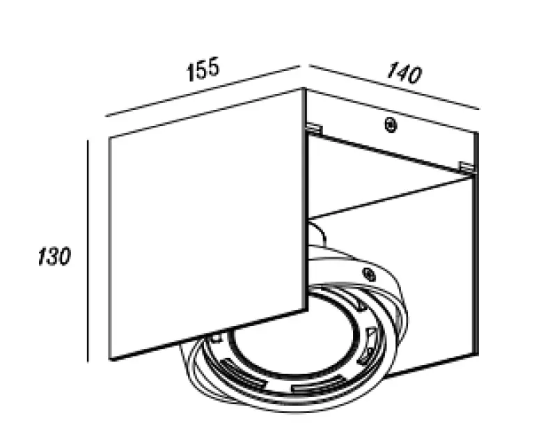 Decor Verso črno-zlata stropna svetilka z gibljivo glavo, 1 svetlobni vir 4199