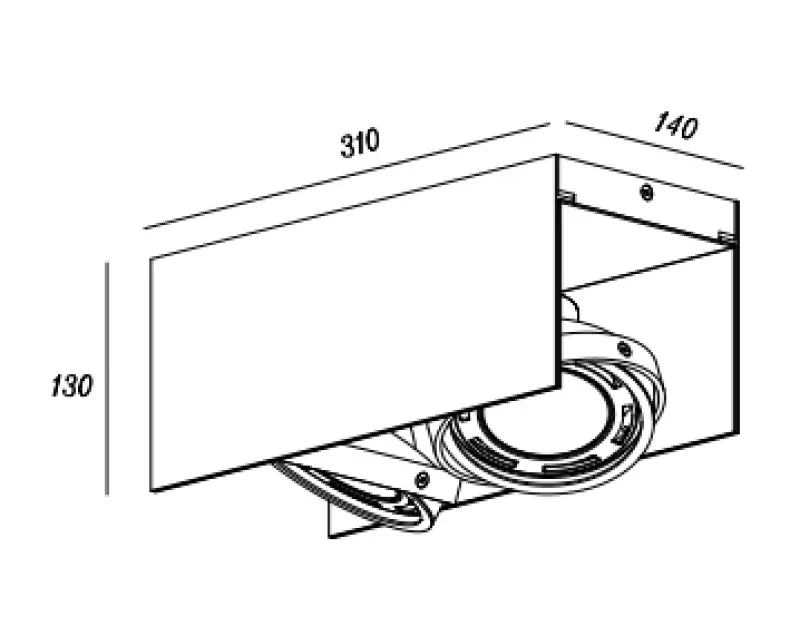 Deco Verso črno-zlata stropna svetilka z gibljivo glavo, dve svetlobni vir 4212