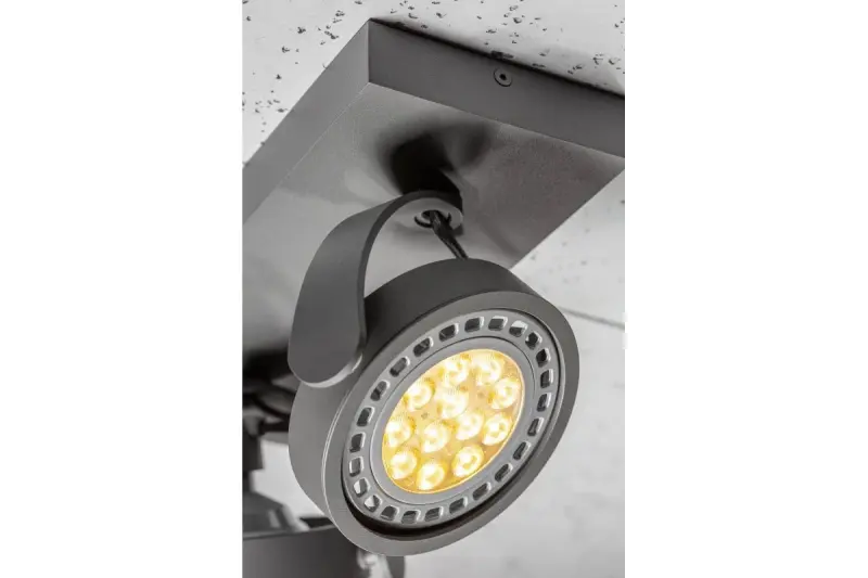 Decor Wally stropna ali stenska svetilka antracit v premični glavi 2 svetlobna vira 4304