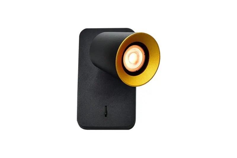 Decor Elli moderna črna stenska svetilka s stikalom in 1 svetlobnim virom 4533