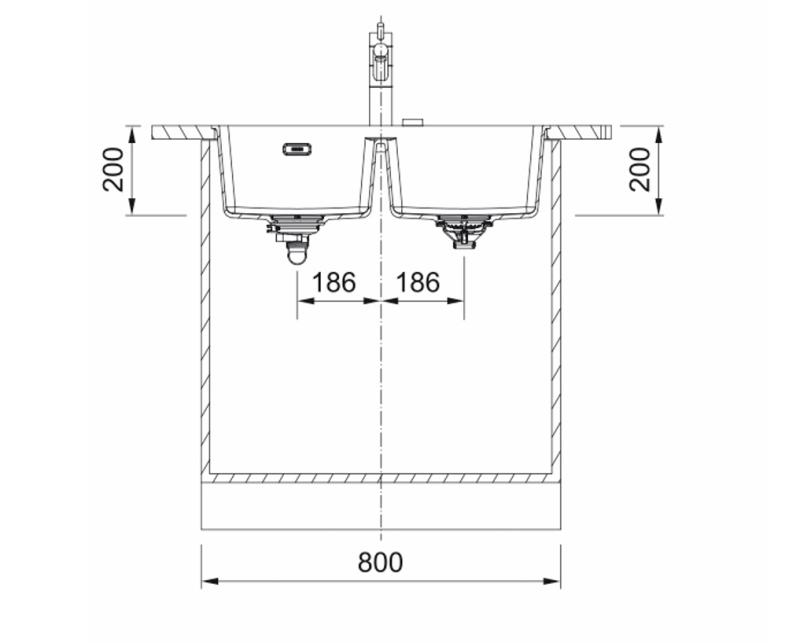 Franke Maris MRG 220-35-35 Fragranite Stone grey dvojno pomivalno korito za ravno vgradnjo