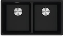 Franke Maris MRG 220-35-35 Fragranite Onyx dvojno pomivalno korito za ravno vgradnjo