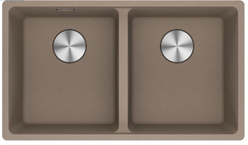 Franke Maris MRG 120-35-35 Fragranite Oyster dvojno pomivalno korito za podgradnjo