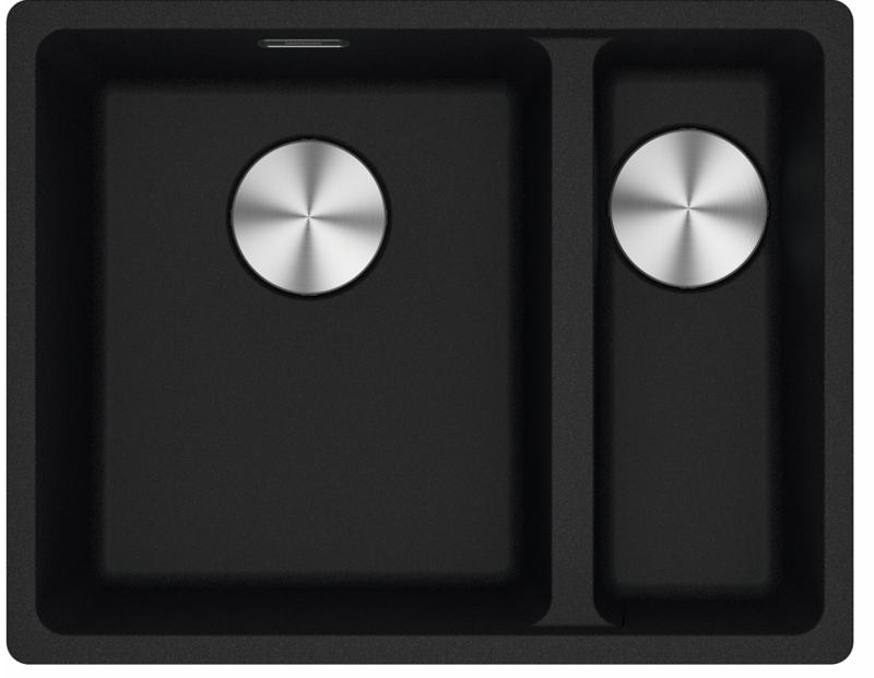 Franke Maris MRG 260-34-15 Fragranite Matt črno pomivalno korito Levi ravni vgradnji