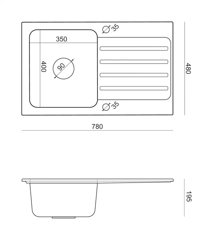 Quadri Fusion nadgradni pomivalnik iz nerjavečega jekla s kapljiščem iz srebrnega trdega kamna granita 78x48 obrnljiv 1208957877