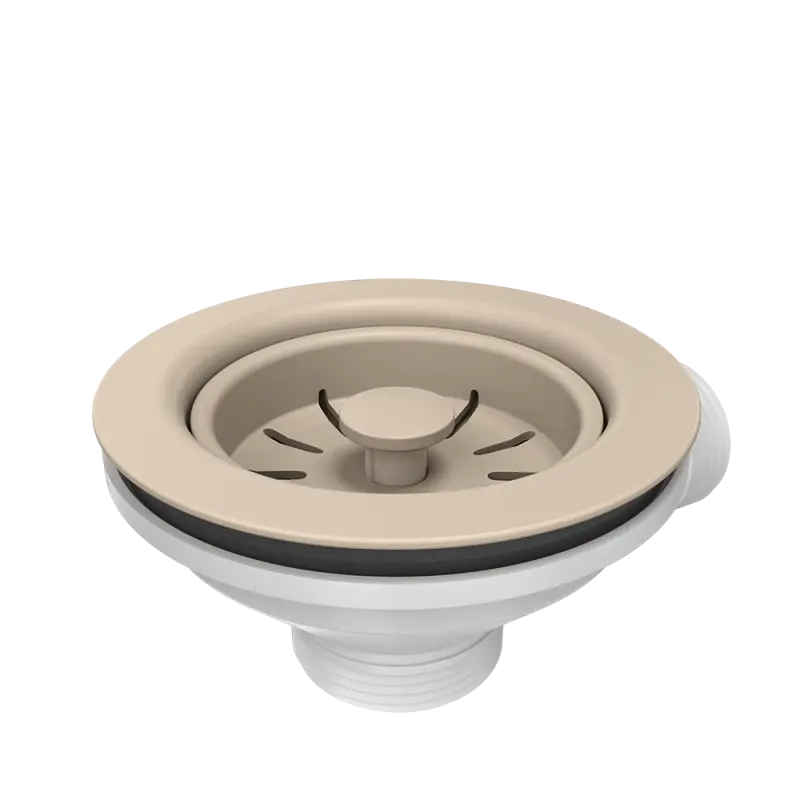 Quadri bež peščena barva komplet za odtok za umivalnik z prelivom 1208957901