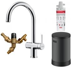 Franke Maris waterhub 4L bojler 3-1 z dotikalno elektronsko pipo za vrelo vodo krom z obvodom waterhub 1208957947
