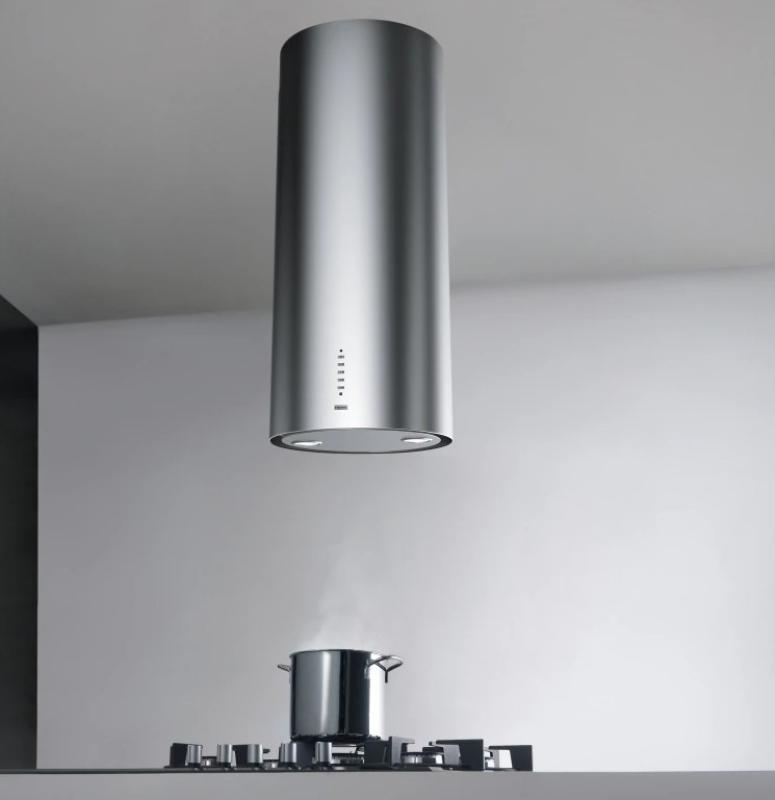 Franke Mythos Tube prostostoječa viseča napa iz nerjavečega jekla, pritrditev na strop, premer 37 cm, 335.0588.221