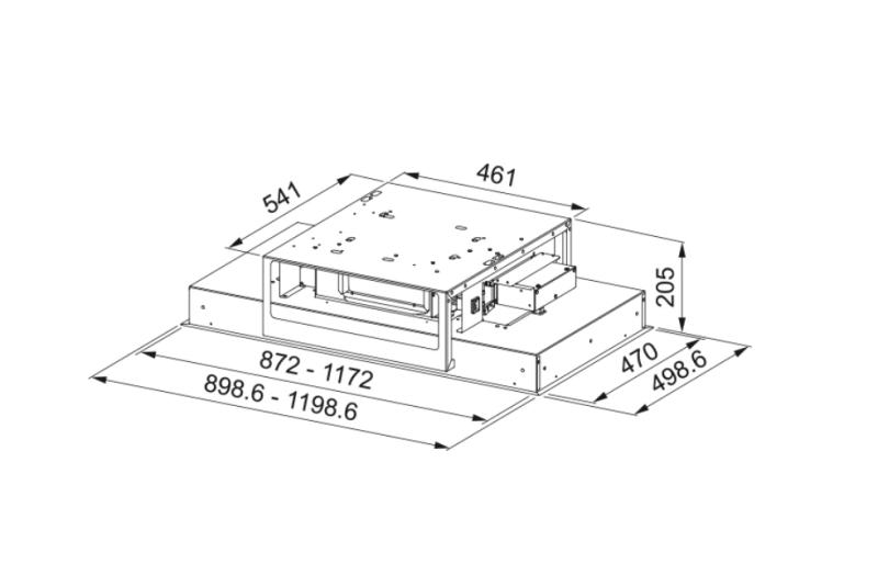 Franke Mythos stropna enota iz nerjavečega jekla, kuhinjska napa 90 cm 350.0679.881