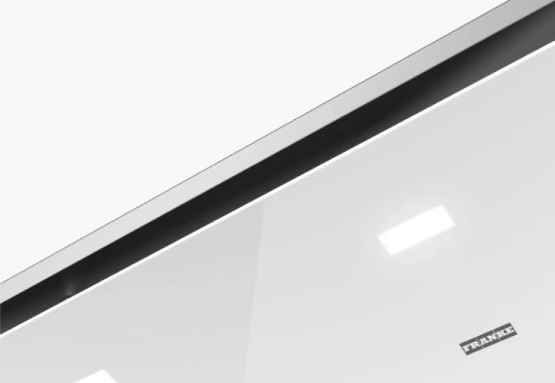 Franke Maris stropna enota bela steklena kuhinjska napa 90cm 350.0679.879