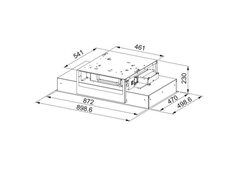 Franke Maris stropna enota bela steklena kuhinjska napa 90 cm 350.0679.886