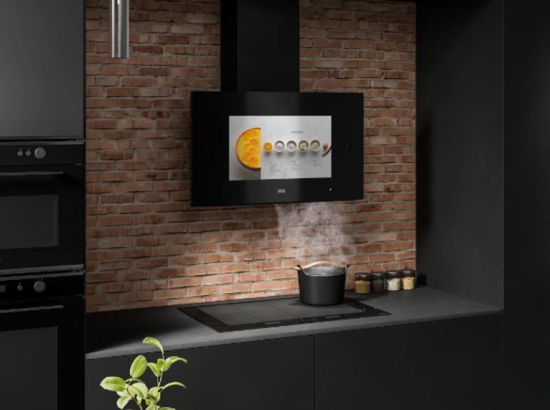 Franke AQ Sense stenska napa črne barve 80 cm 330.0657.269