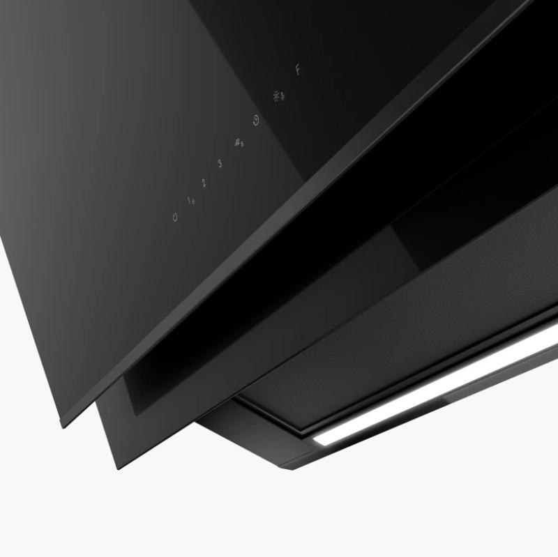 Franke Mythos Pro stenska napa iz črnega stekla 90 cm 330.0682.353