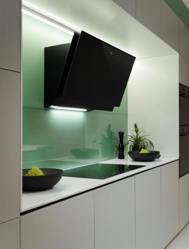 Franke Mythos Pro stenska napa iz črnega stekla 90 cm 330.0682.353