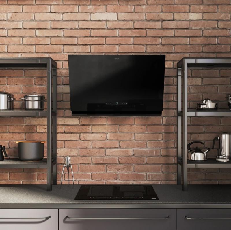 Franke Maris 2.0 Pro vertikalna črna steklena napa 80 cm 330.0682.358