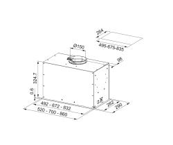 Franke Mythos Box Flush Premium vgradna mat črna napa 86 cm 305.0665.393