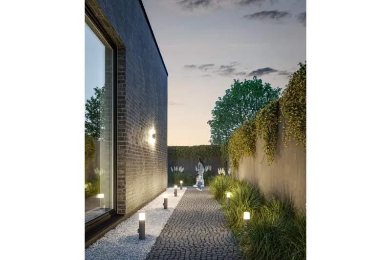 Verlichting Corta tuinverlichting muurlamp antraciet voor 2 lichtbronnen 1289002