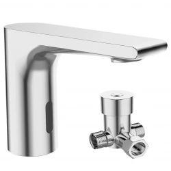 Aquadesign Sensor pipa elektronska umivalniška pipa na baterije ali omrežno napajanje krom 1208958163